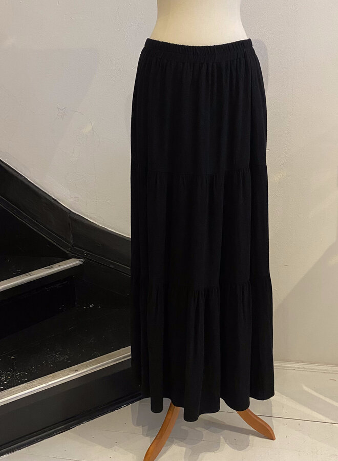 Maxi Jupe Linen - Noir