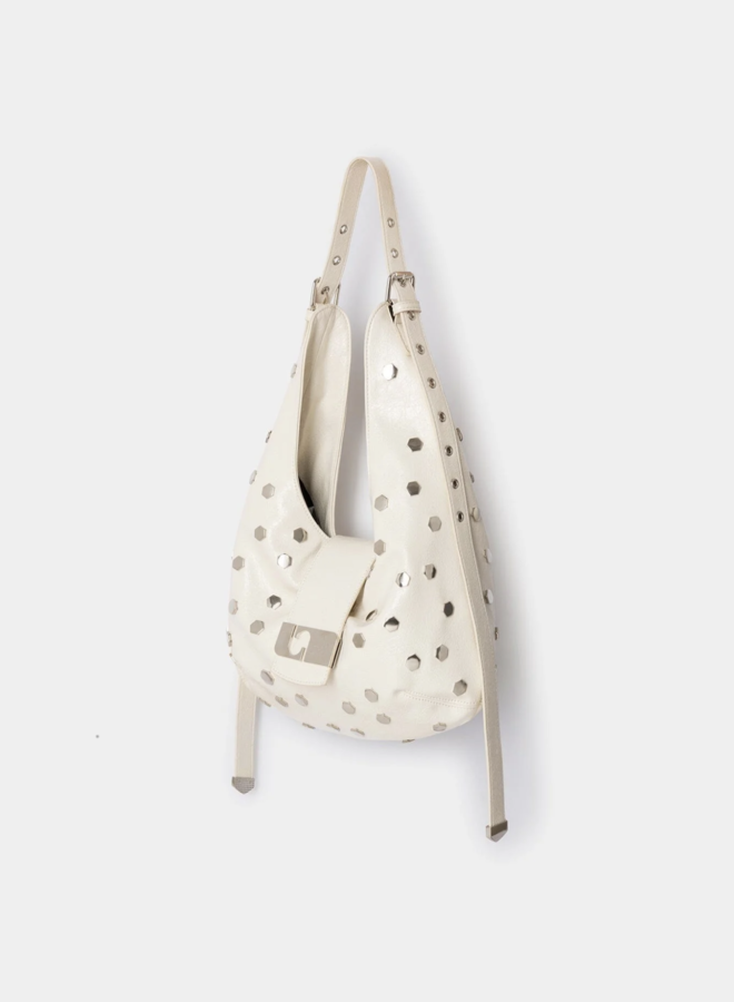 LAAGAM - Vixen Studs Bag - Ecru
