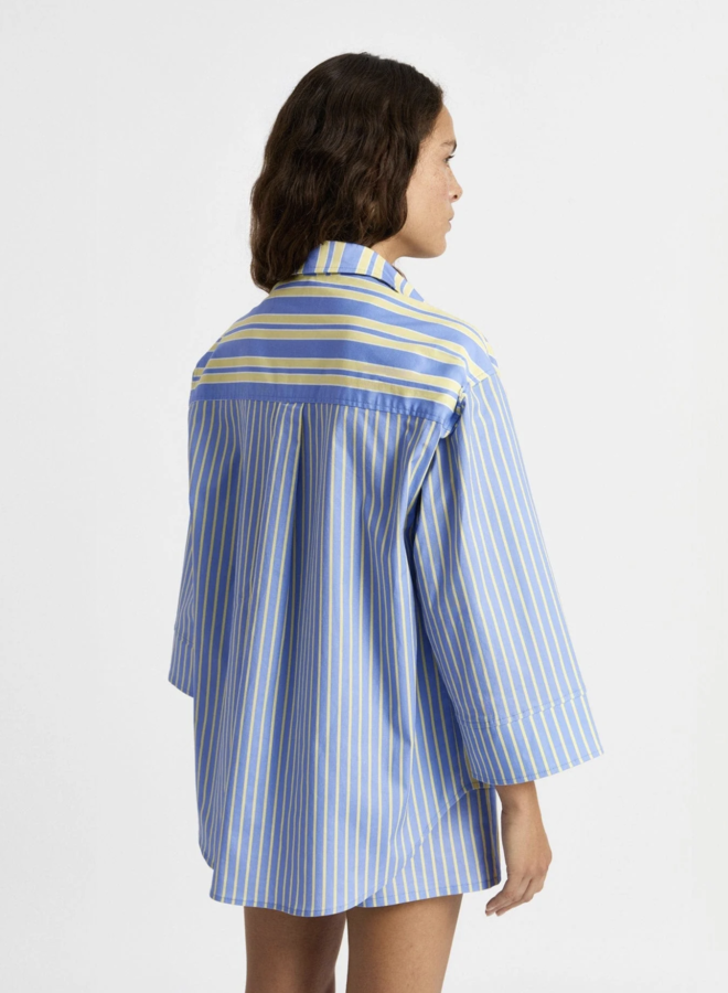 LAAGAM - Caos Poplin Shirt - Blue