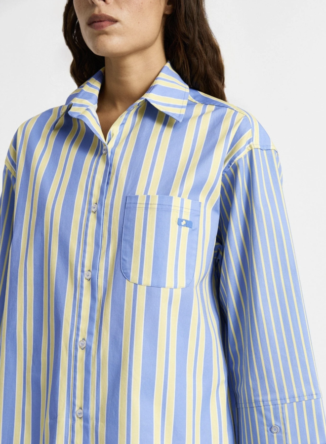 LAAGAM - Caos Poplin Shirt - Blue