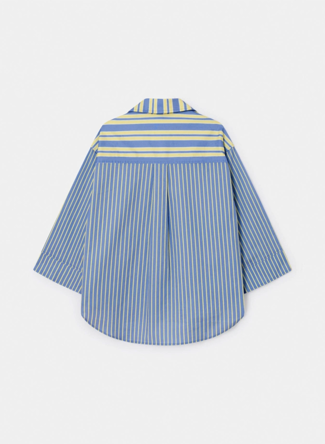 LAAGAM - Caos Poplin Shirt - Blue