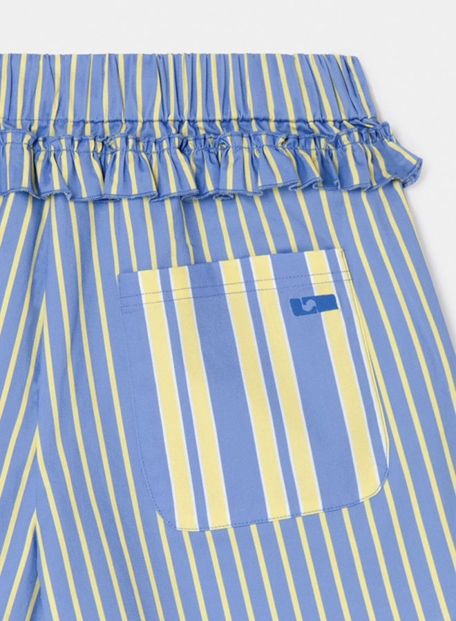 LAAGAM - Caos Poplin Boxer Pants - Blue