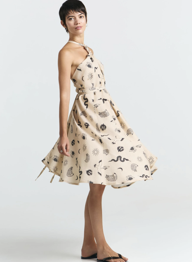 SUITE13LAB - MP Short Viscose Linen - Print Fauna (One Size)