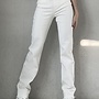 High Waisted Straight Leg Jeans - White