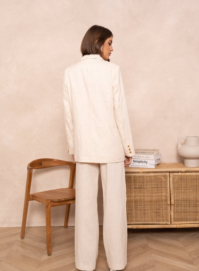 Blazer 100% Linen - Ecru