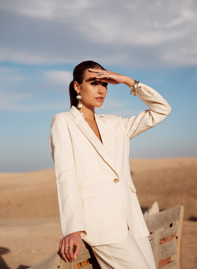 Blazer 100% Linen - Ecru