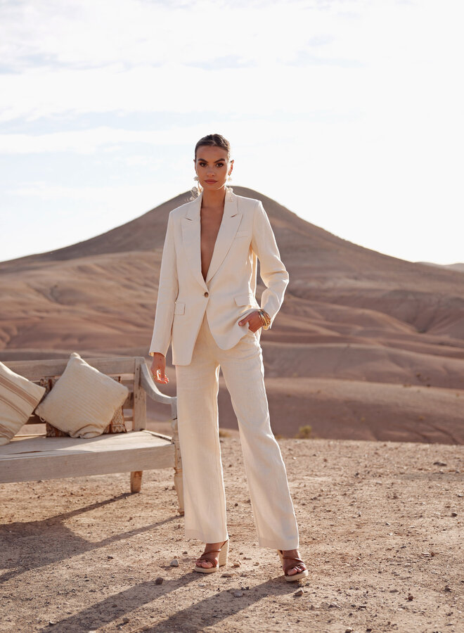 Blazer 100% Linen - Ecru