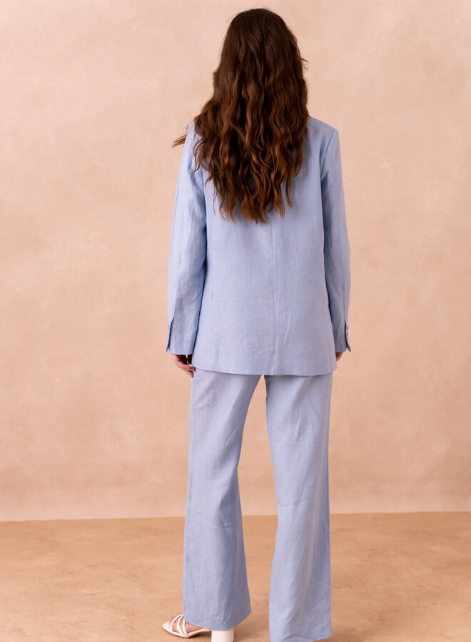 Blazer 100% Linen - Baby Blue