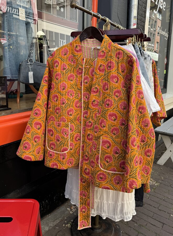 Reversible Manteau Poppy - Orange