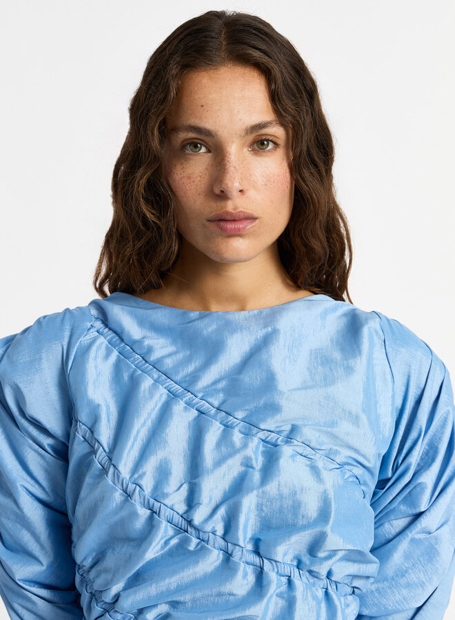 LAAGAM - Iduna Short Dress - Blue