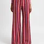 LAAGAM - Leroy Striped Twill Pants - Red