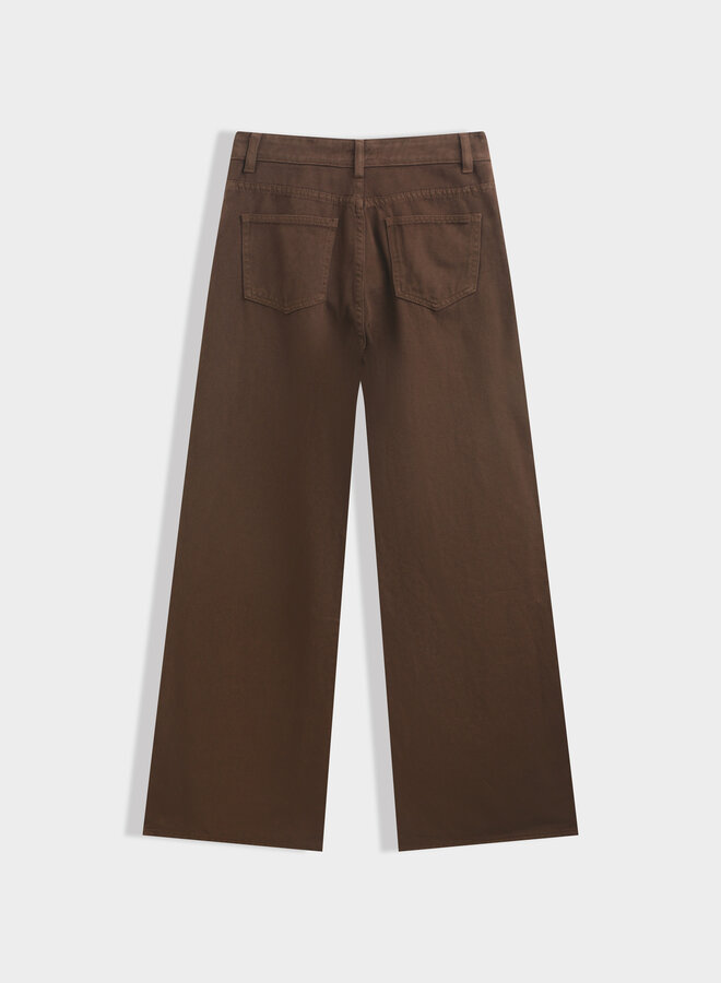 Buttoned Jeans - Brown
