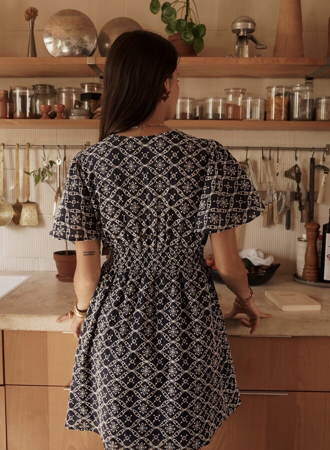 Robe Embroidery - Marine