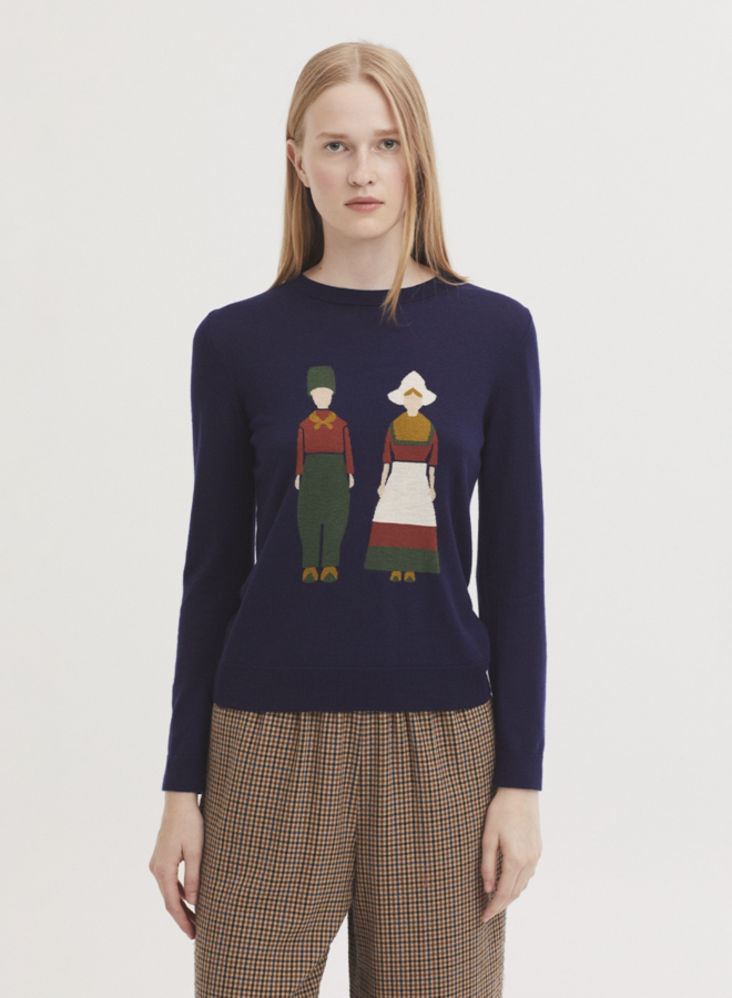 Nice Things - Dutch Couple Sweater - Navy