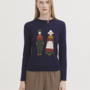 Nice Things - Dutch Couple Sweater - Navy