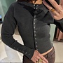 Top Luc Ce - Button Me - Gris