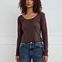Noella - Karmia Top - Chocolate Brown