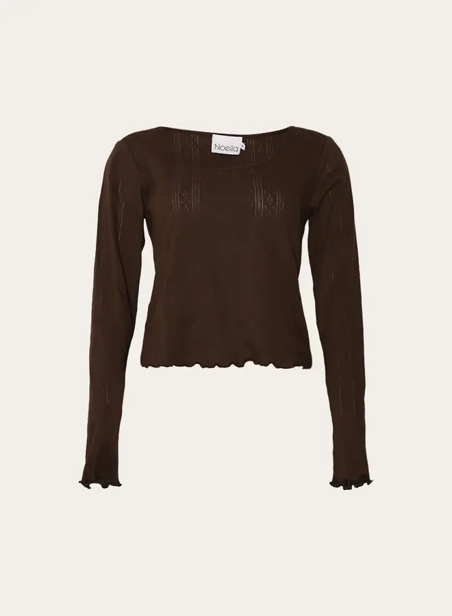 Noella - Karmia Top - Chocolate Brown