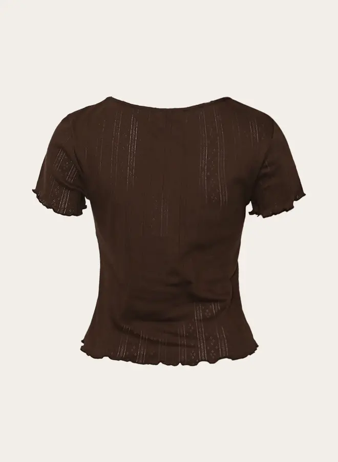 Noella - Julietta Top - Chocolate Brown