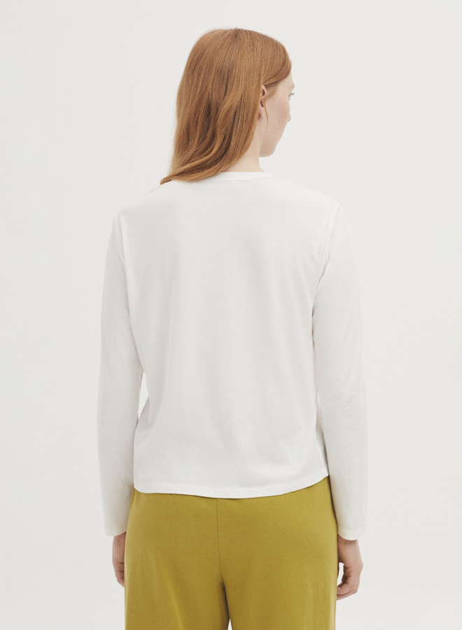 Nice Things - Bimaterial Jareta Shirt - White