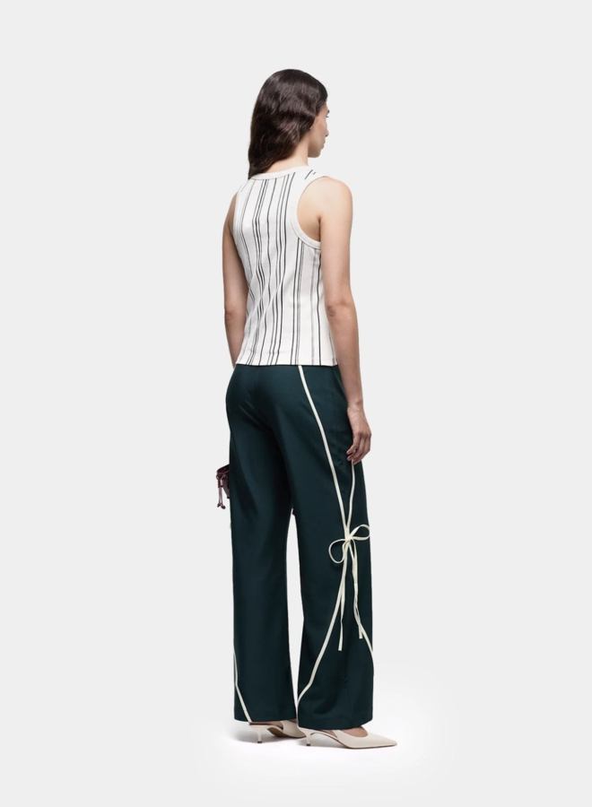 LAAGAM - Logo Tank Top Striped - Ecru