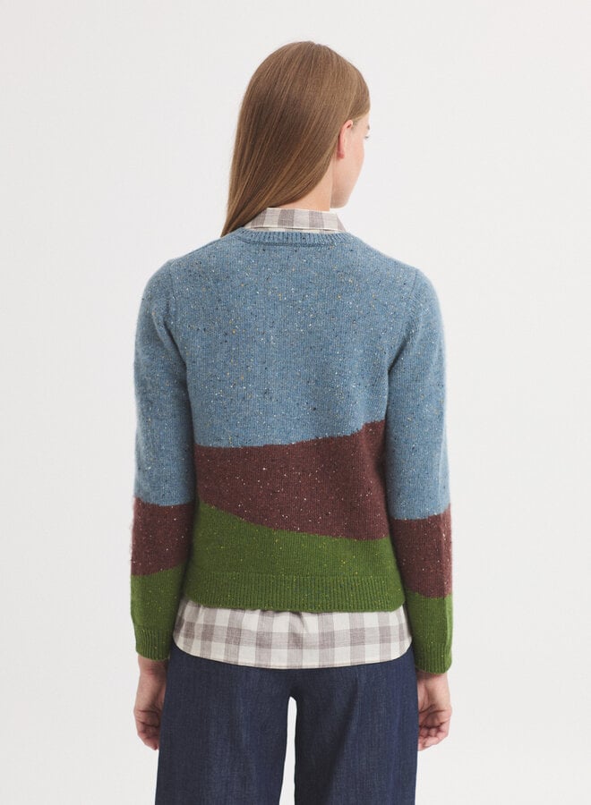 Nice Things - Holland Landscape Jacket - Shiny Blue