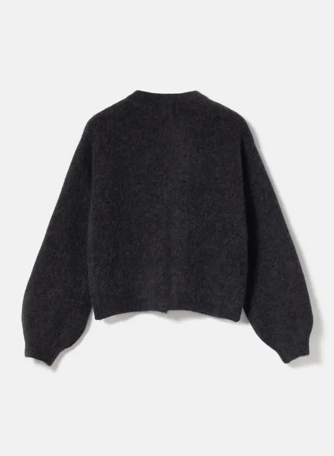 Noella - Kae Knit Cardigan -  Dark Grey