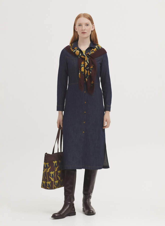 Nice Things - "Tulips Garden" Scarf - Chestnut