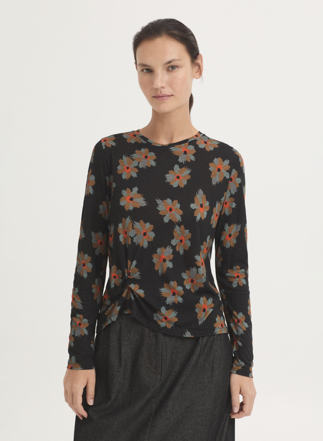 Nice Things - "Animal Flower" Perkins Collar - Black