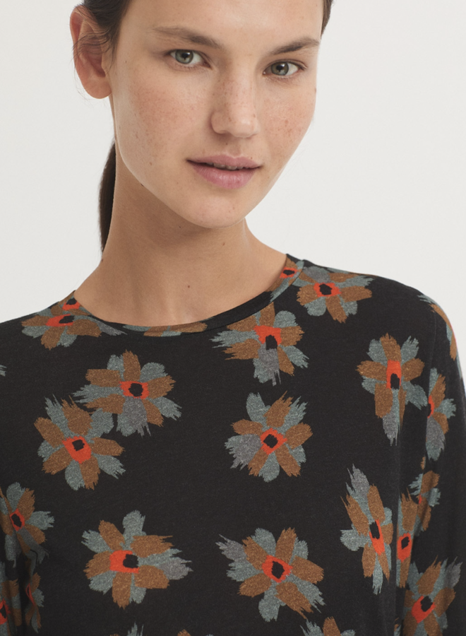 Nice Things - "Animal Flower" Perkins Collar - Black