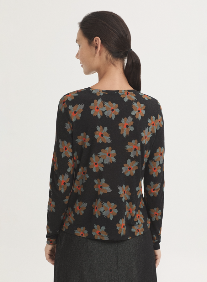 Nice Things - "Animal Flower" Perkins Collar - Black