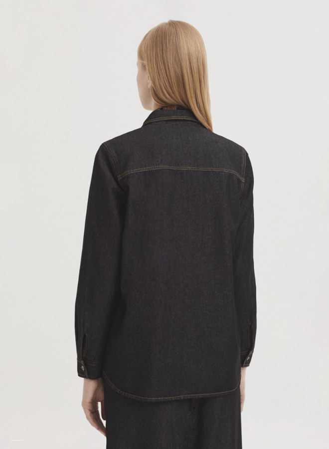 Nice Things - Grey Denim Shirt - Grey Denim