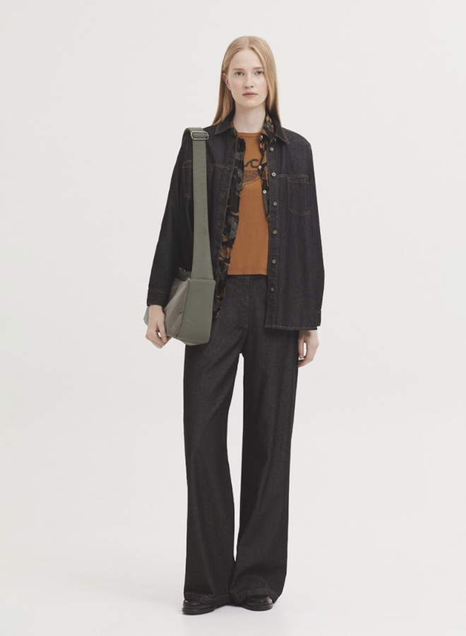 Nice Things - Grey Denim Shirt - Grey Denim