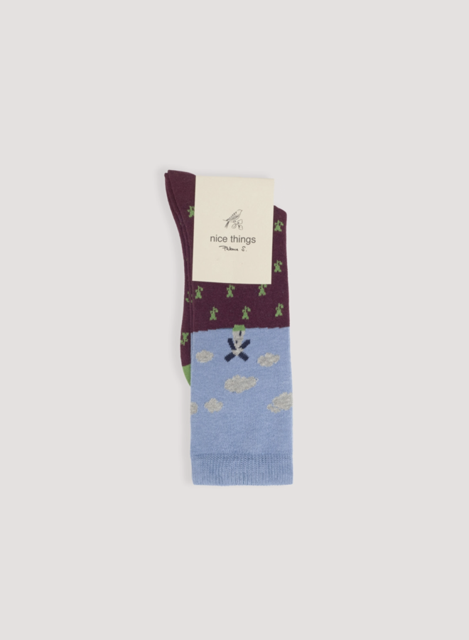 Nice Things - Dutch Touch Socks - Shiny Blue