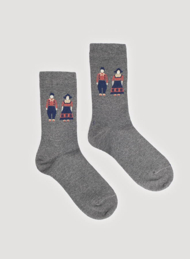 Nice Things - Dutch Couple Socks - Grey