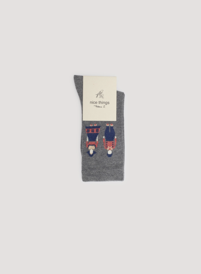 Nice Things - Dutch Couple Socks - Grey