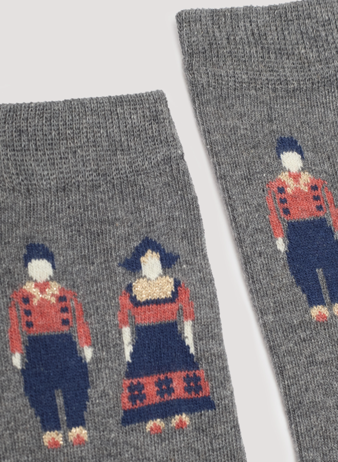 Nice Things - Dutch Couple Socks - Grey