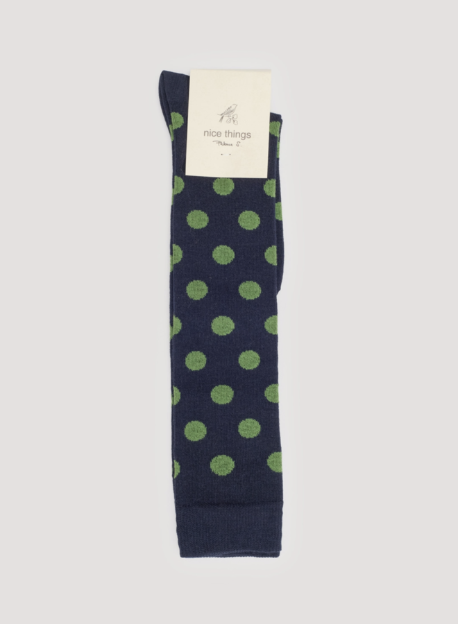Nice Things - Polka Dots Socks - Navy