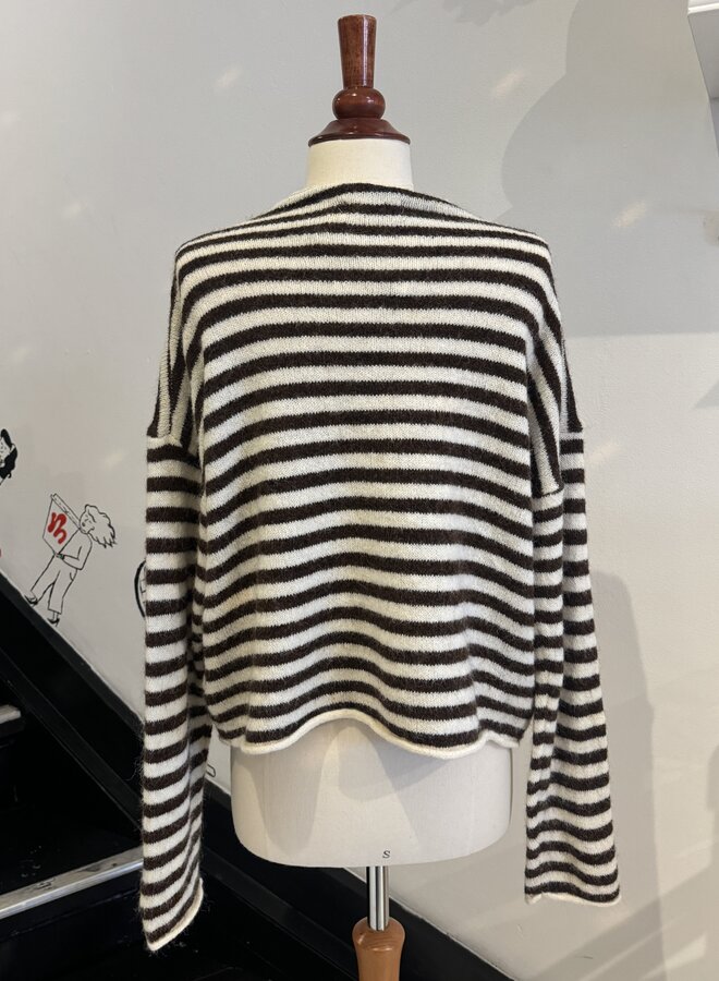 Cardigan Honey Bee - Marron et Beige (One Size)