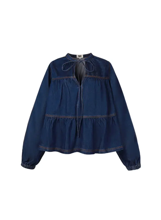 FRNCH - Blouse Cixous - Bleu Jean