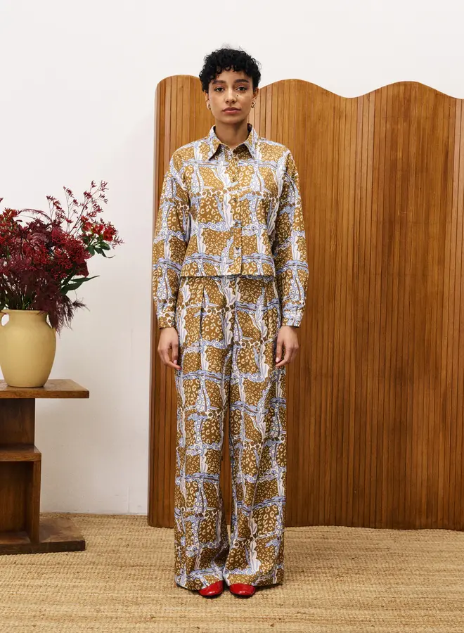 FRNCH - Pantalon Loki - Leo Ocre