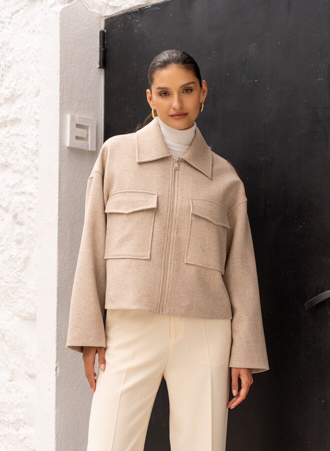 Manteau Short Lucy - Beige