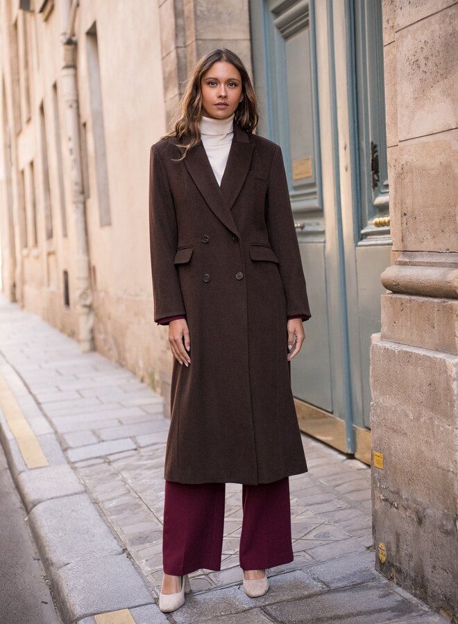 Manteau Double Breasted - Marron