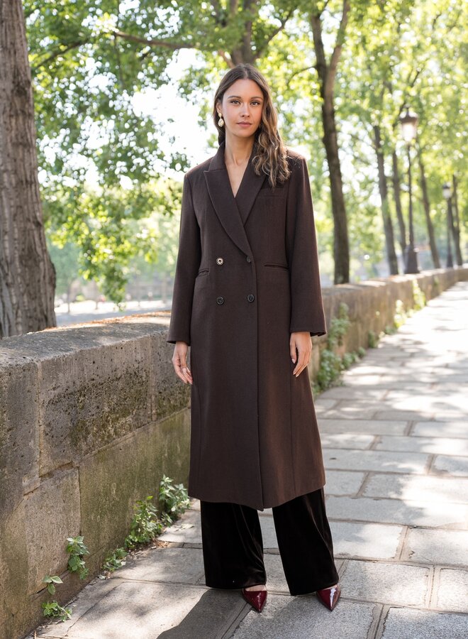 Manteau Double Breasted - Marron