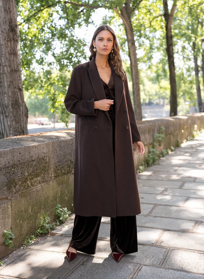 Manteau Double Breasted - Marron