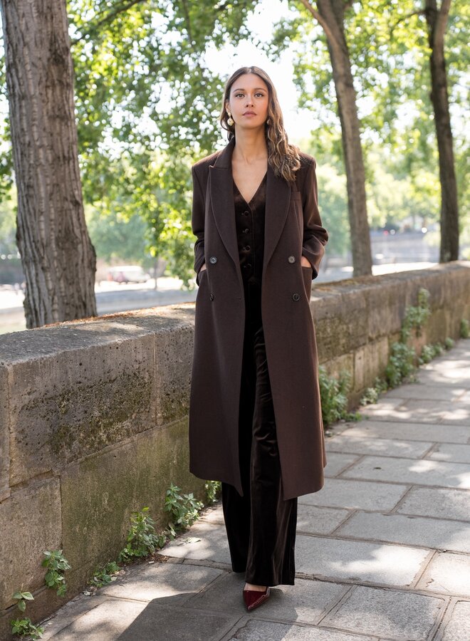 Manteau Double Breasted - Marron