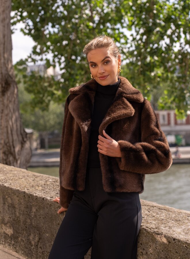Manteaux Faux Fur Short - Marron