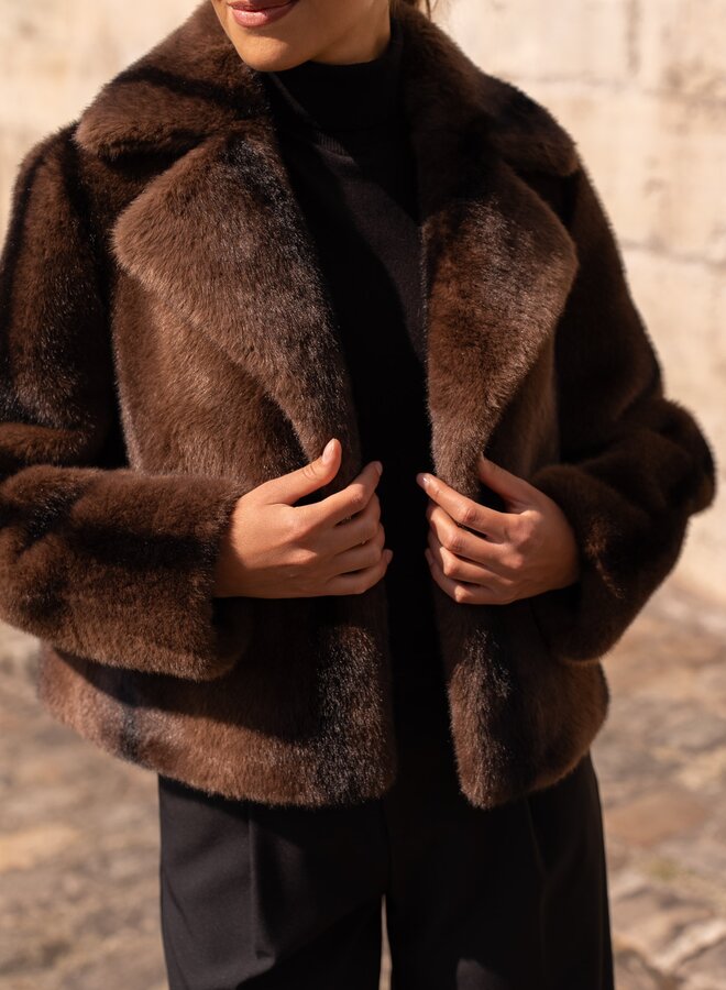 Manteaux Faux Fur Short - Marron