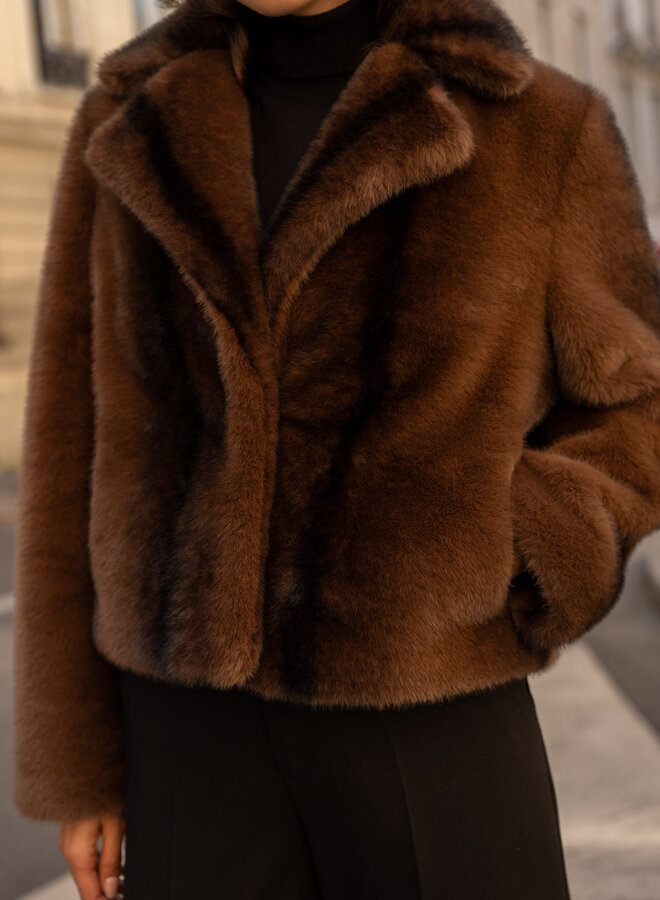 Manteaux Faux Fur Short - Marron