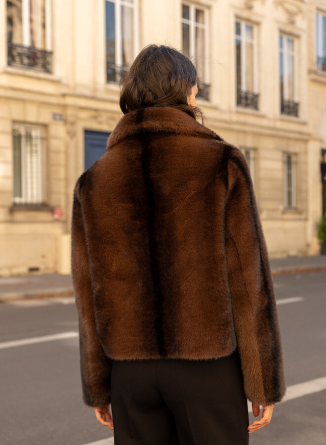 Manteaux Faux Fur Short - Marron